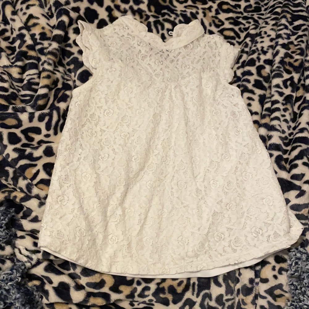 White lacy shirt